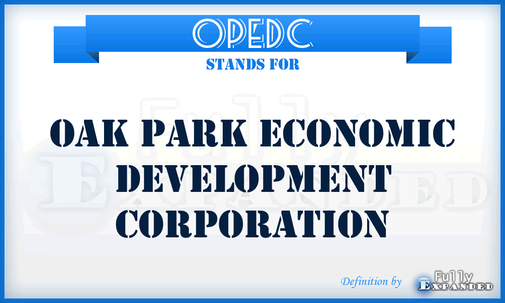 OPEDC - Oak Park Economic Development Corporation
