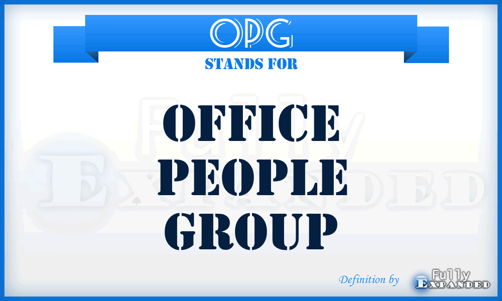 OPG - Office People Group