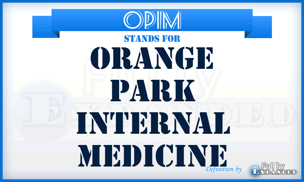 OPIM - Orange Park Internal Medicine