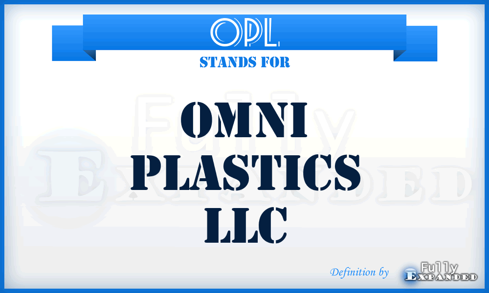 OPL - Omni Plastics LLC