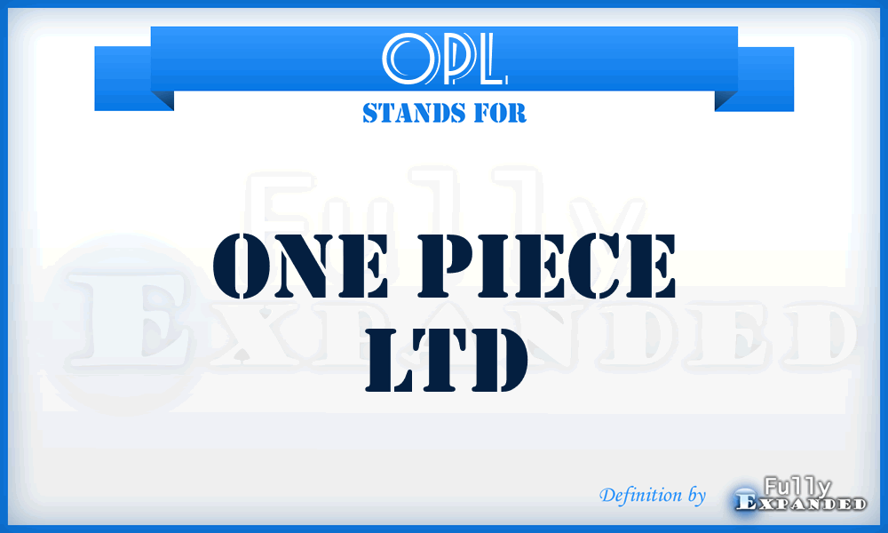 OPL - One Piece Ltd