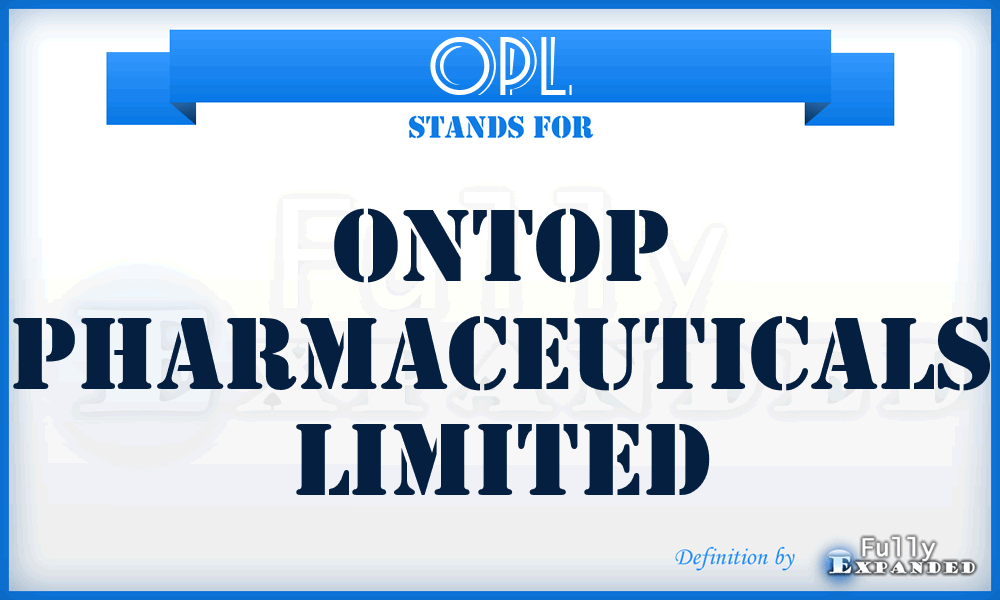 OPL - Ontop Pharmaceuticals Limited