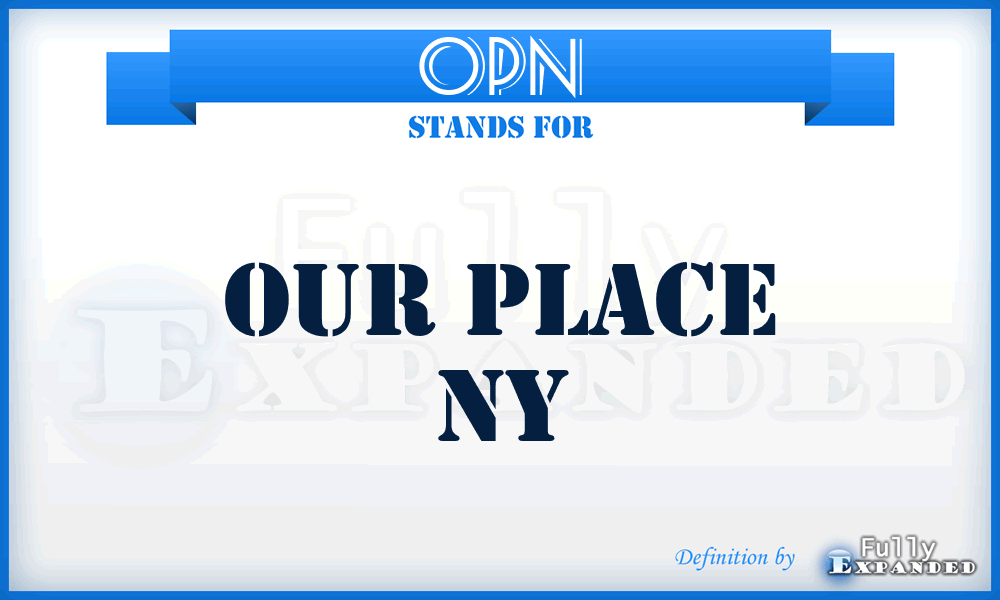 OPN - Our Place Ny