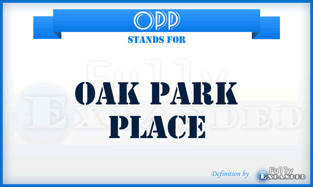 OPP - Oak Park Place