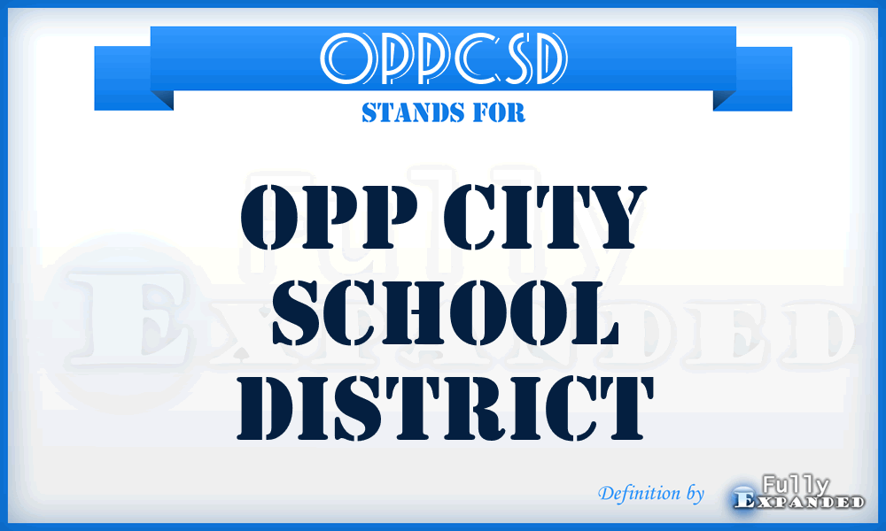 OPPCSD - OPP City School District