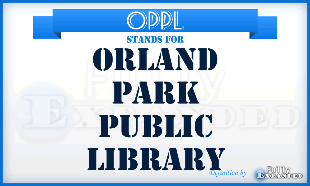 OPPL - Orland Park Public Library
