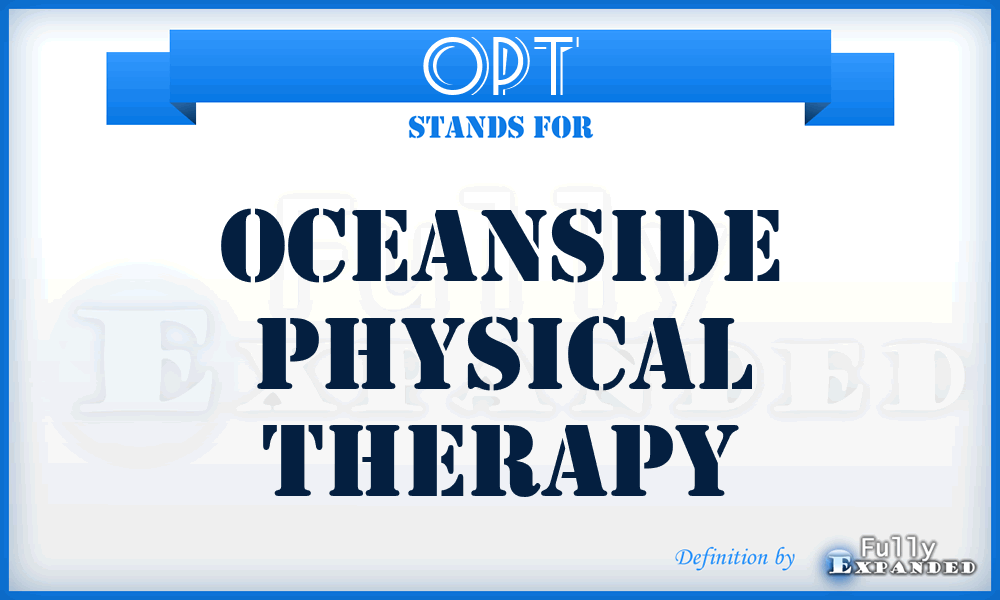 OPT - Oceanside Physical Therapy