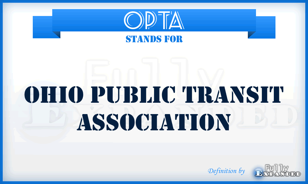 OPTA - Ohio Public Transit Association