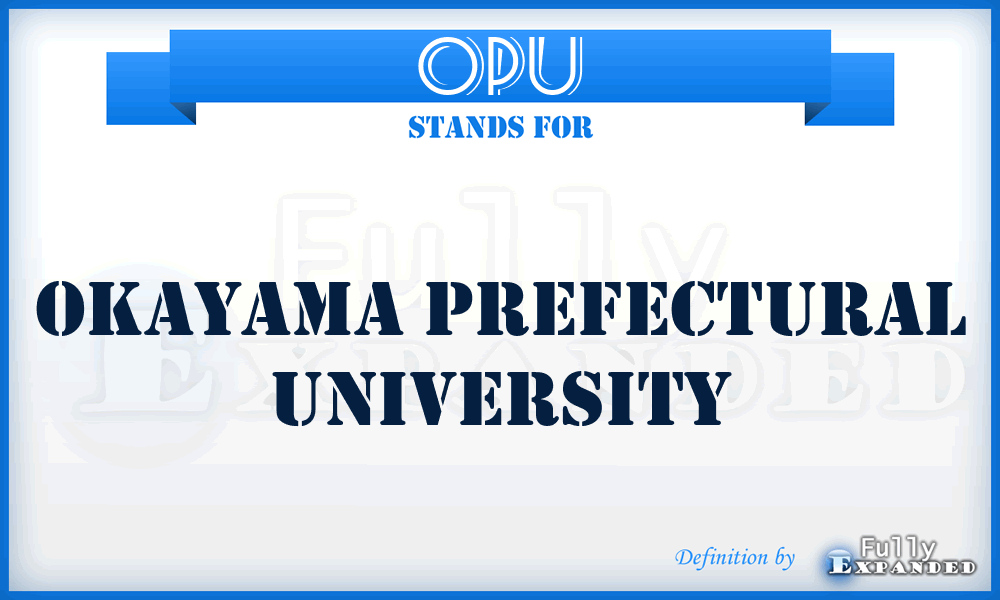 OPU - Okayama Prefectural University