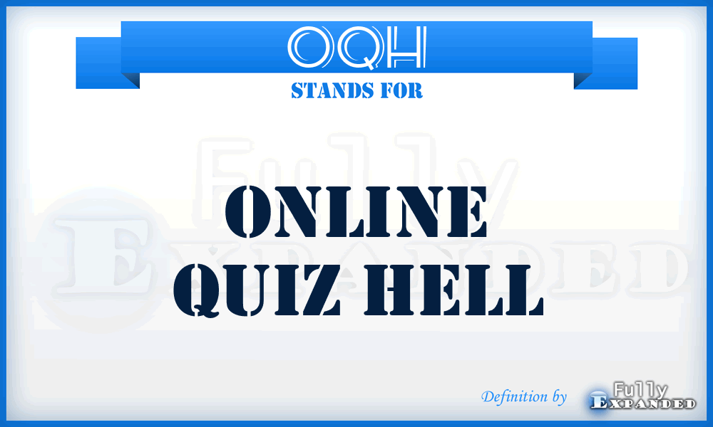 OQH - Online Quiz Hell