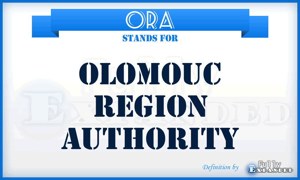 ORA - Olomouc Region Authority