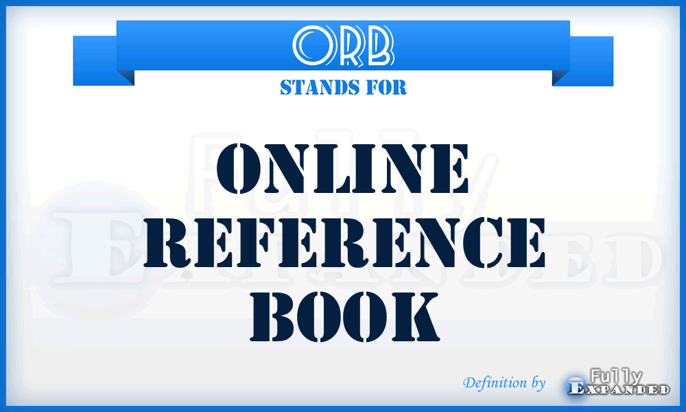 ORB - Online Reference Book
