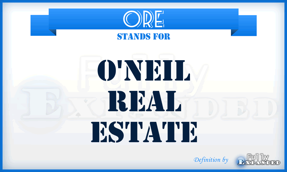 ORE - O'neil Real Estate