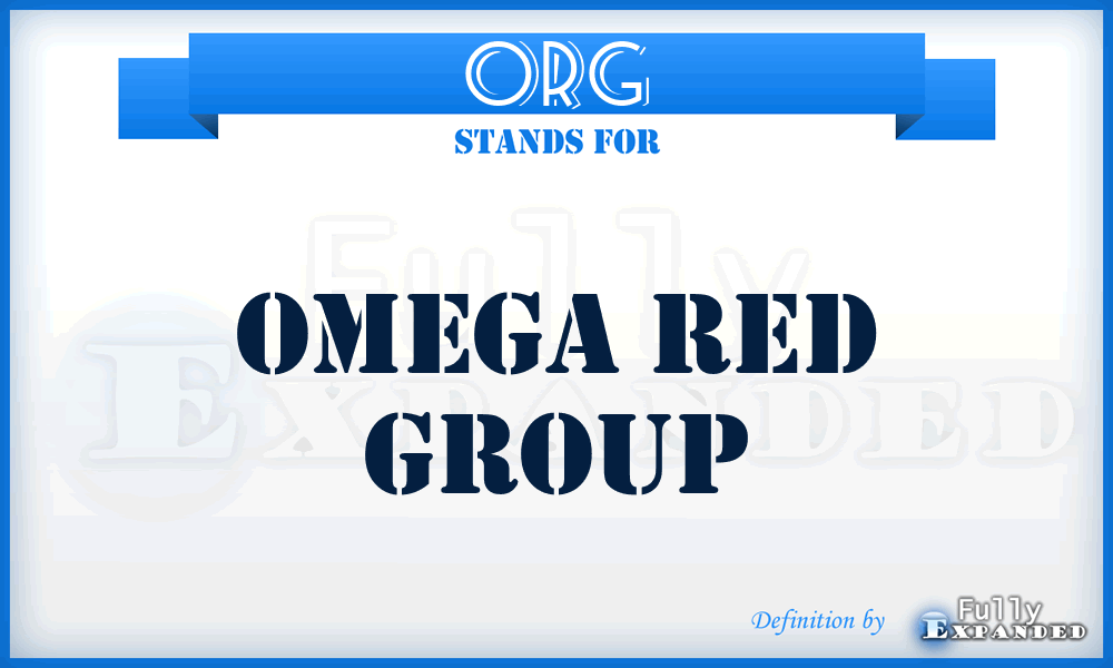 ORG - Omega Red Group