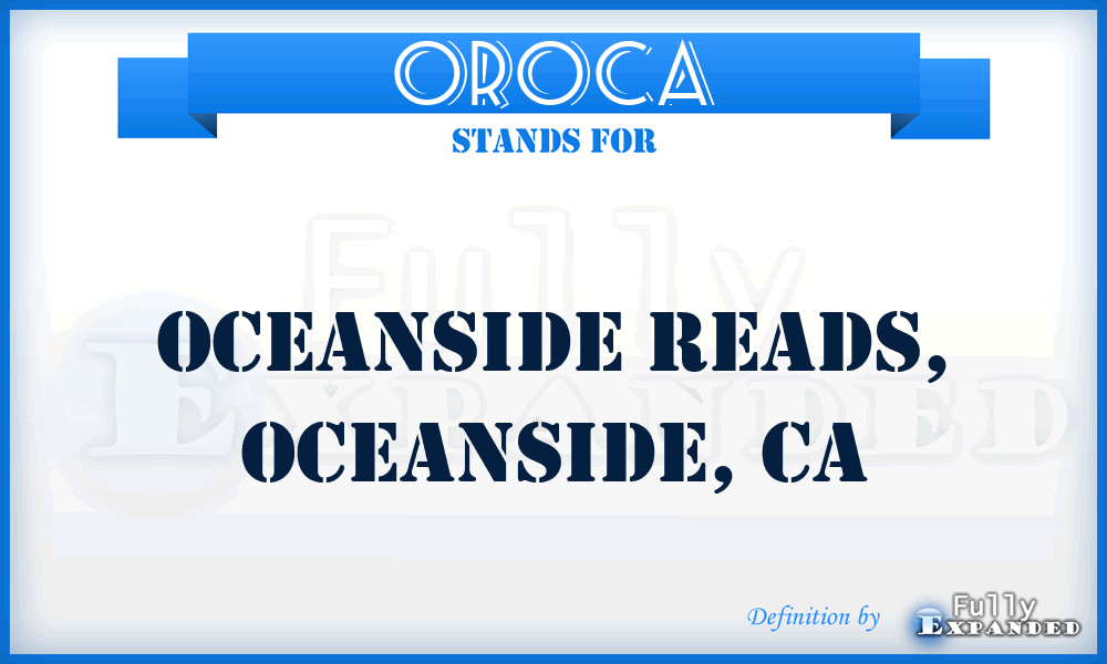 OROCA - Oceanside Reads, Oceanside, CA