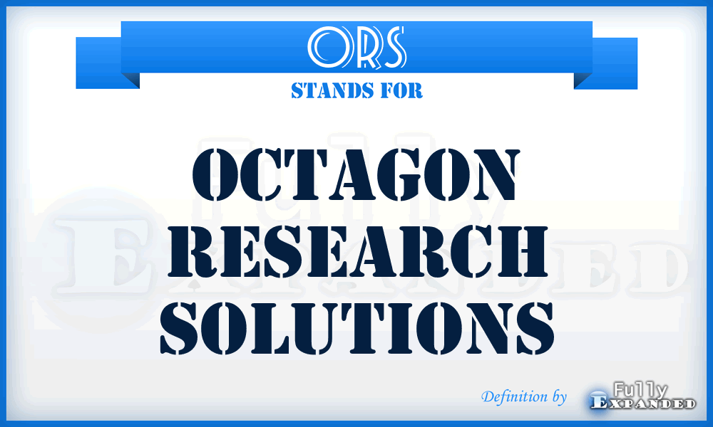 ORS - Octagon Research Solutions