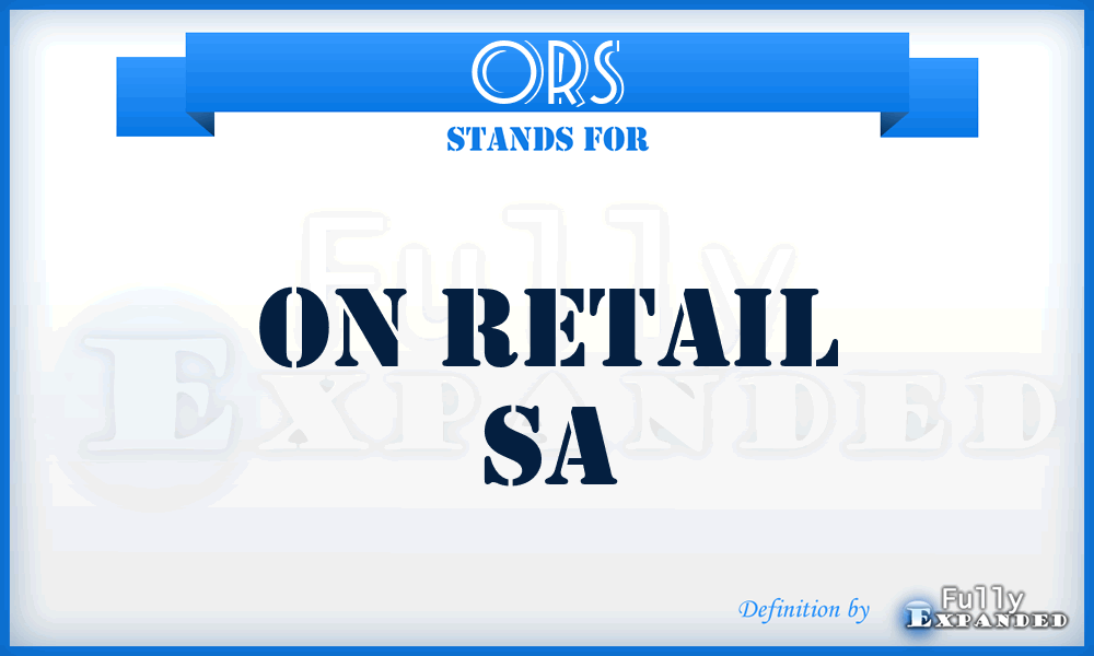 ORS - On Retail Sa