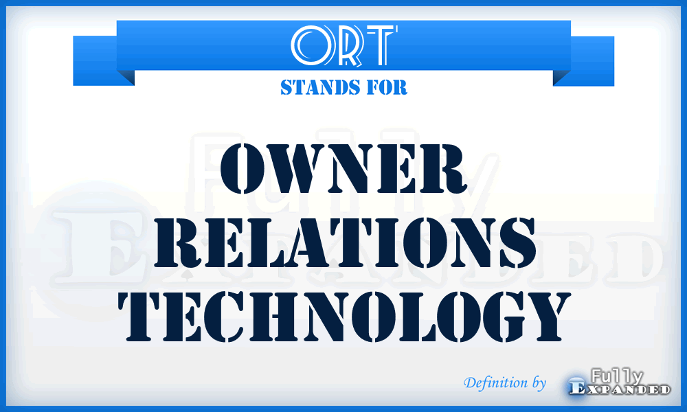 ORT - Owner Relations Technology