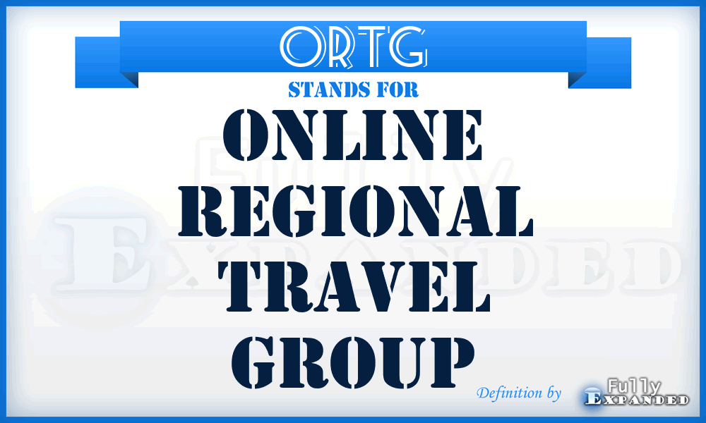 ORTG - Online Regional Travel Group