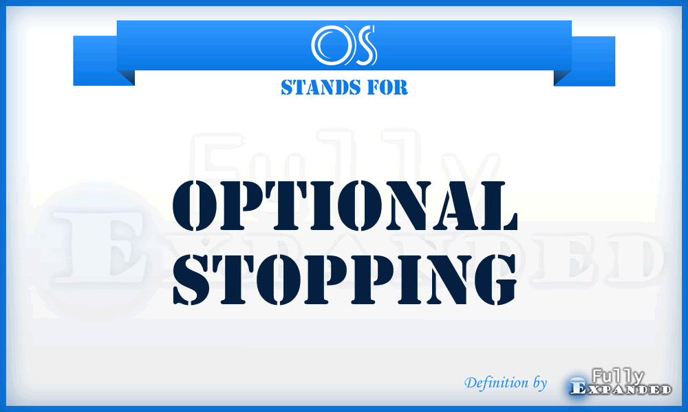 OS - Optional Stopping