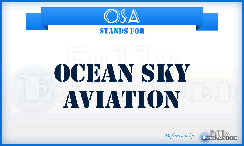 OSA - Ocean Sky Aviation