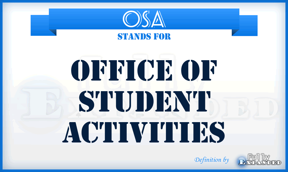 OSA - Office of Student Activities