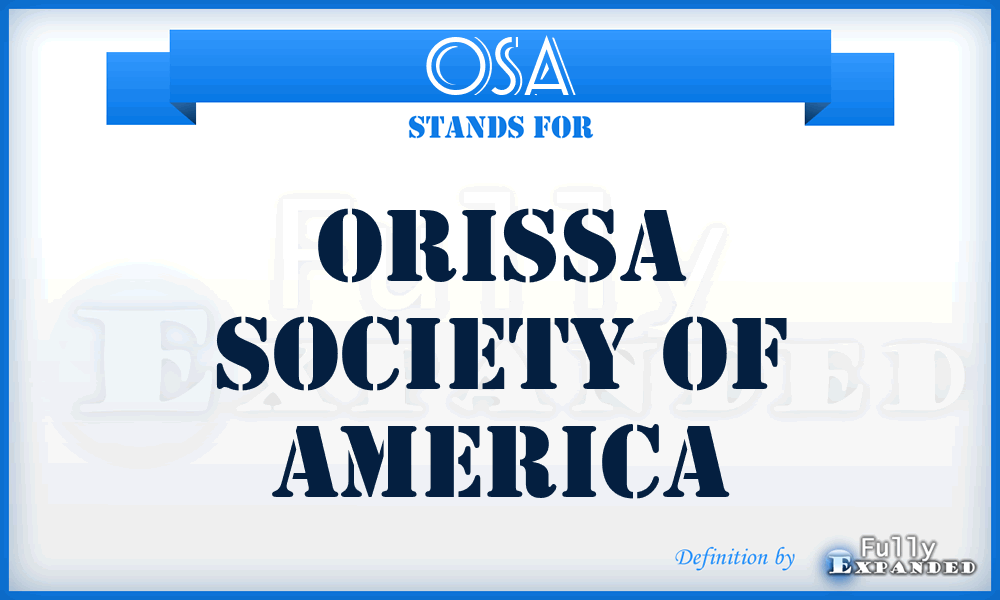 OSA - Orissa Society Of America