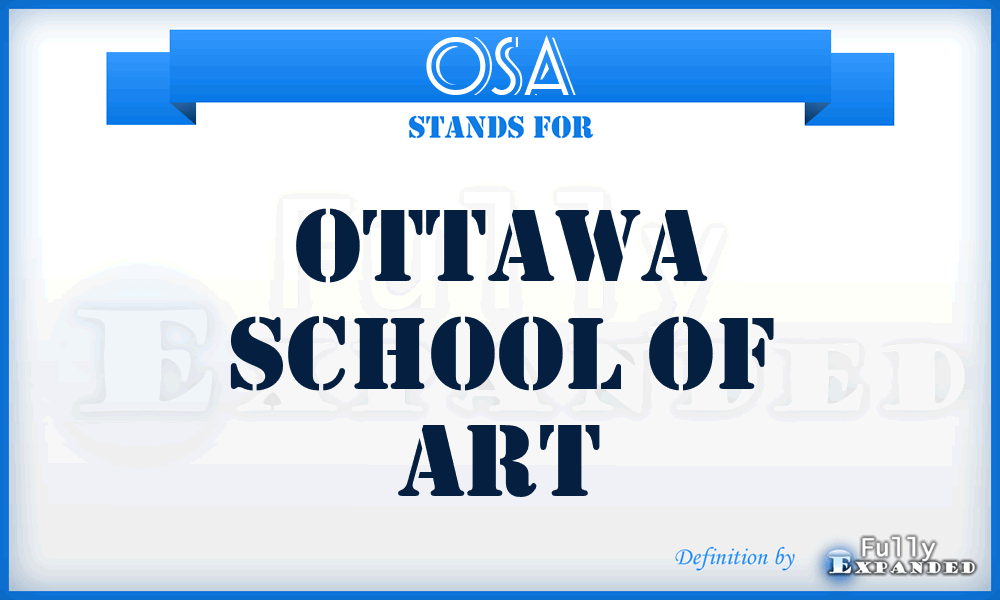 OSA - Ottawa School of Art