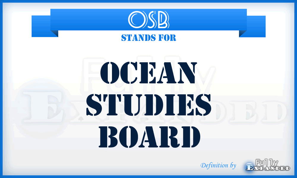 OSB - Ocean Studies Board