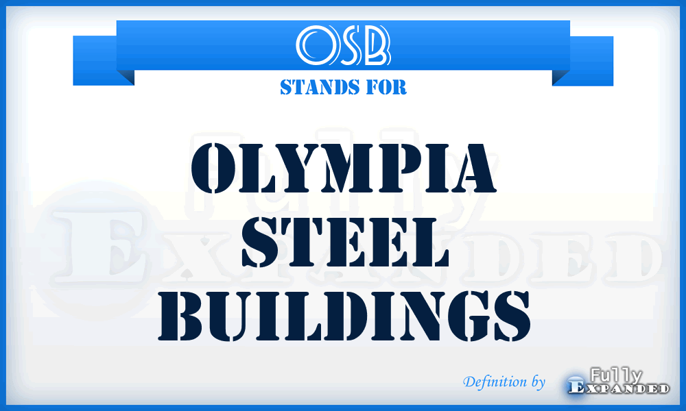 OSB - Olympia Steel Buildings