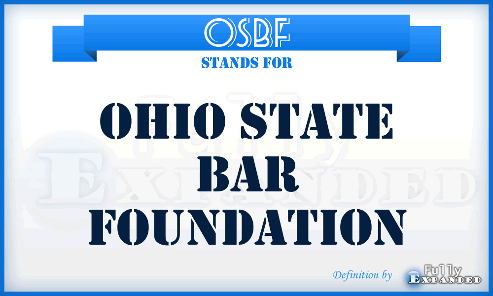 OSBF - Ohio State Bar Foundation