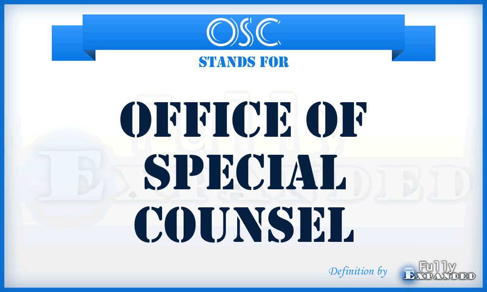 OSC - Office of Special Counsel