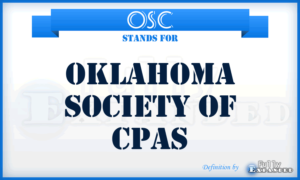 OSC - Oklahoma Society of Cpas
