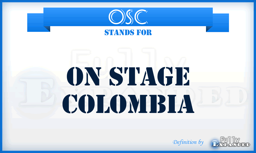 OSC - On Stage Colombia