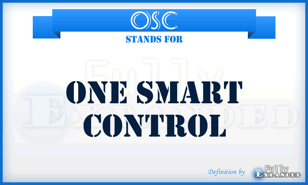 OSC - One Smart Control
