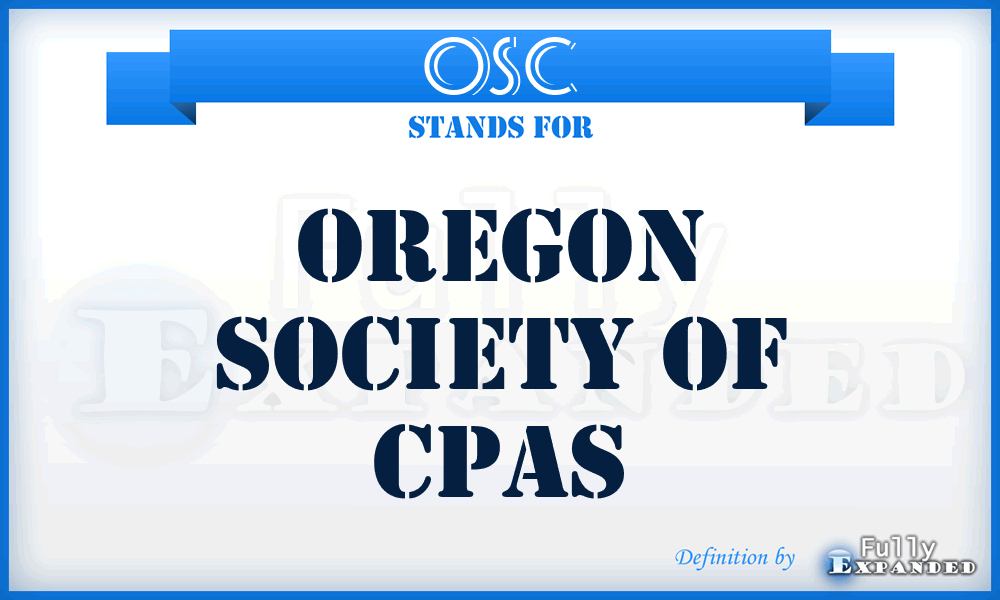 OSC - Oregon Society of Cpas