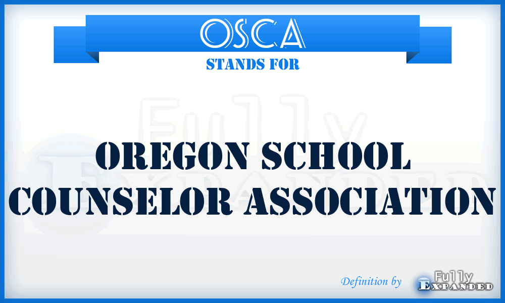 OSCA - Oregon School Counselor Association