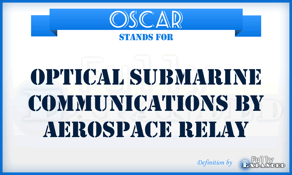 OSCAR - Optical Submarine Communications by Aerospace Relay