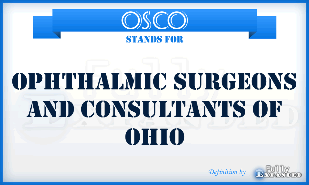 OSCO - Ophthalmic Surgeons and Consultants of Ohio