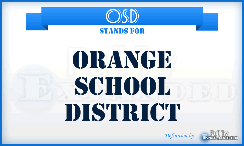 OSD - Orange School District