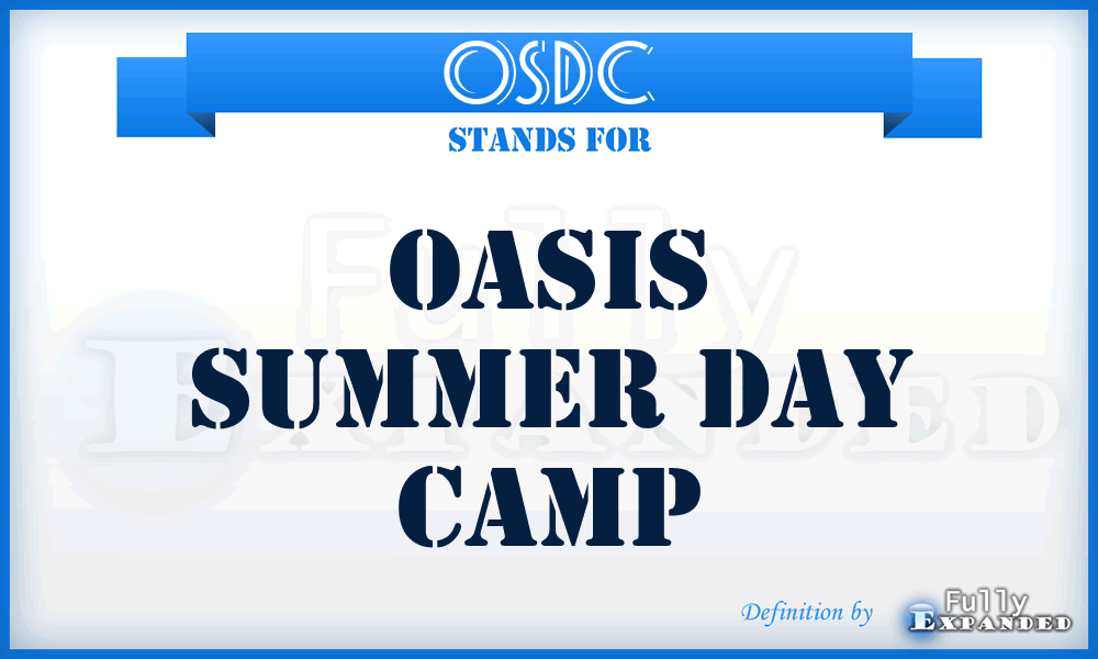 OSDC - Oasis Summer Day Camp