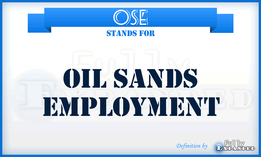 OSE - Oil Sands Employment