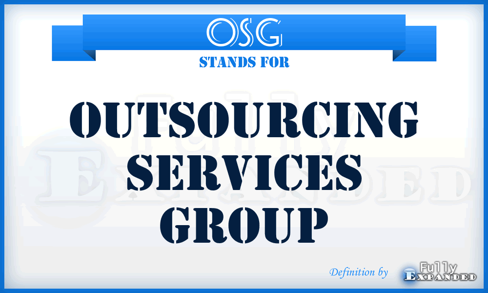 OSG - Outsourcing Services Group