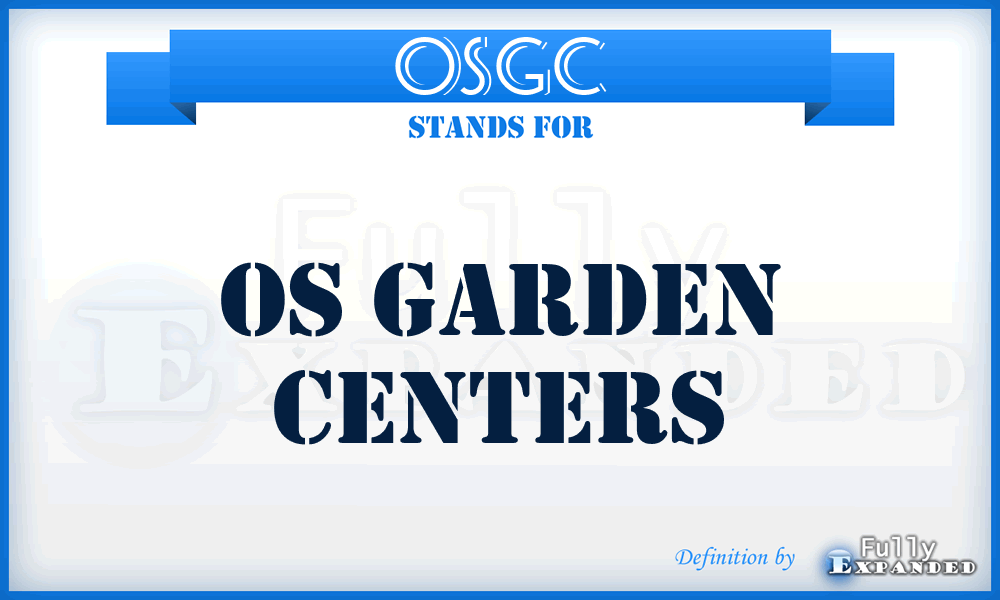 OSGC - OS Garden Centers