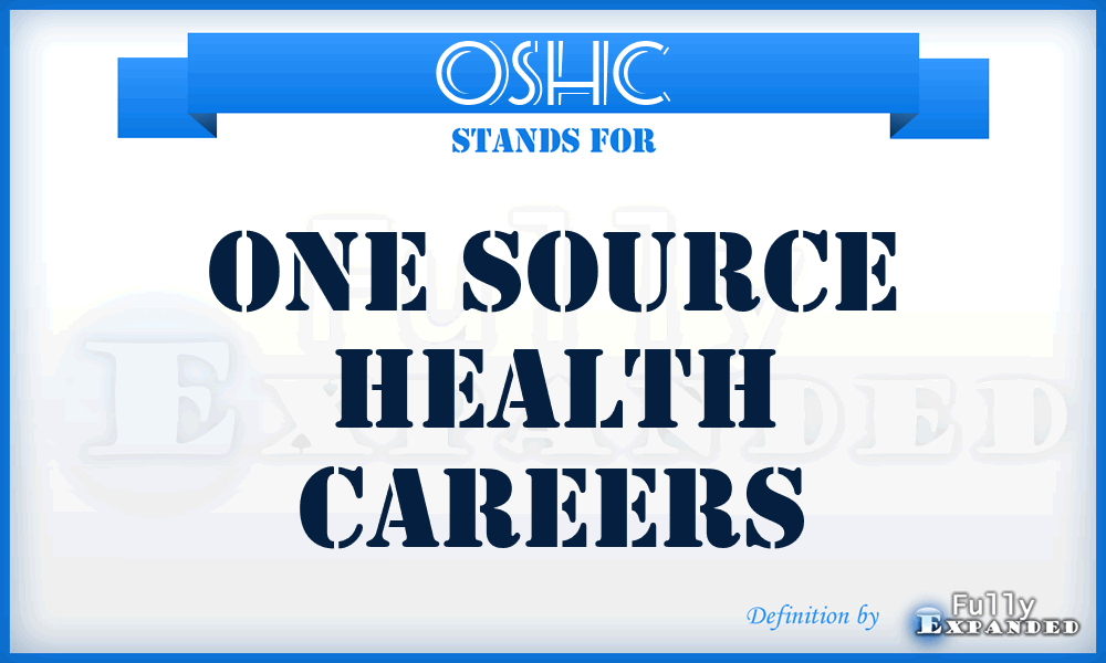 OSHC - One Source Health Careers