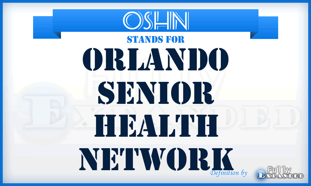 OSHN - Orlando Senior Health Network
