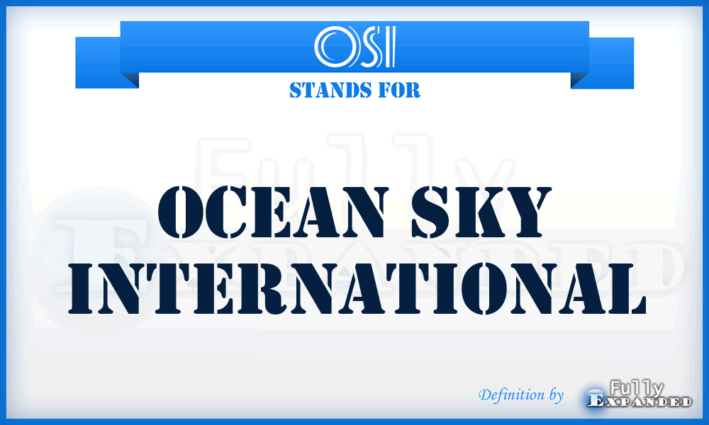 OSI - Ocean Sky International