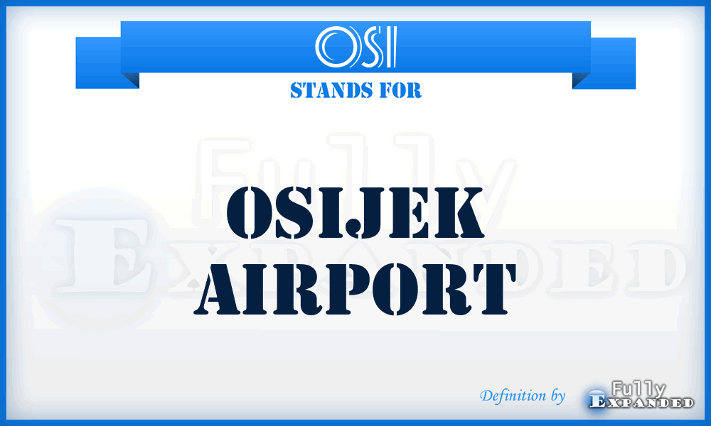 OSI - Osijek airport