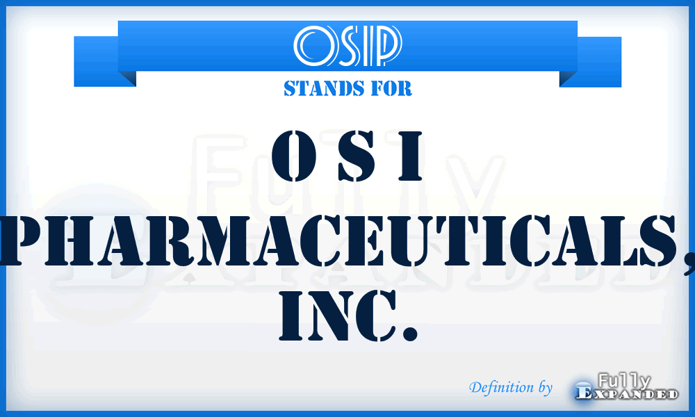 OSIP - O S I Pharmaceuticals, Inc.
