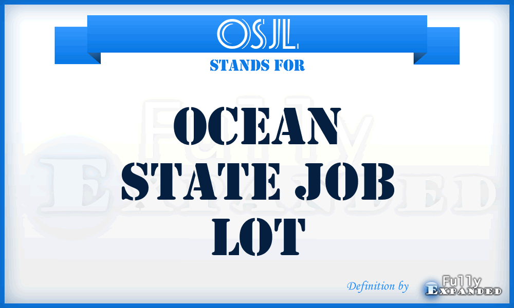 OSJL - Ocean State Job Lot